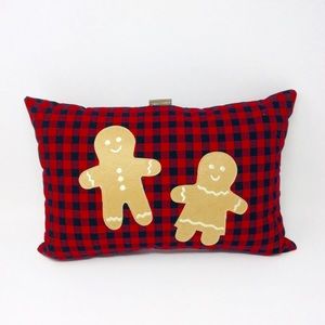 Happy Holiday Gingerbread Pillow